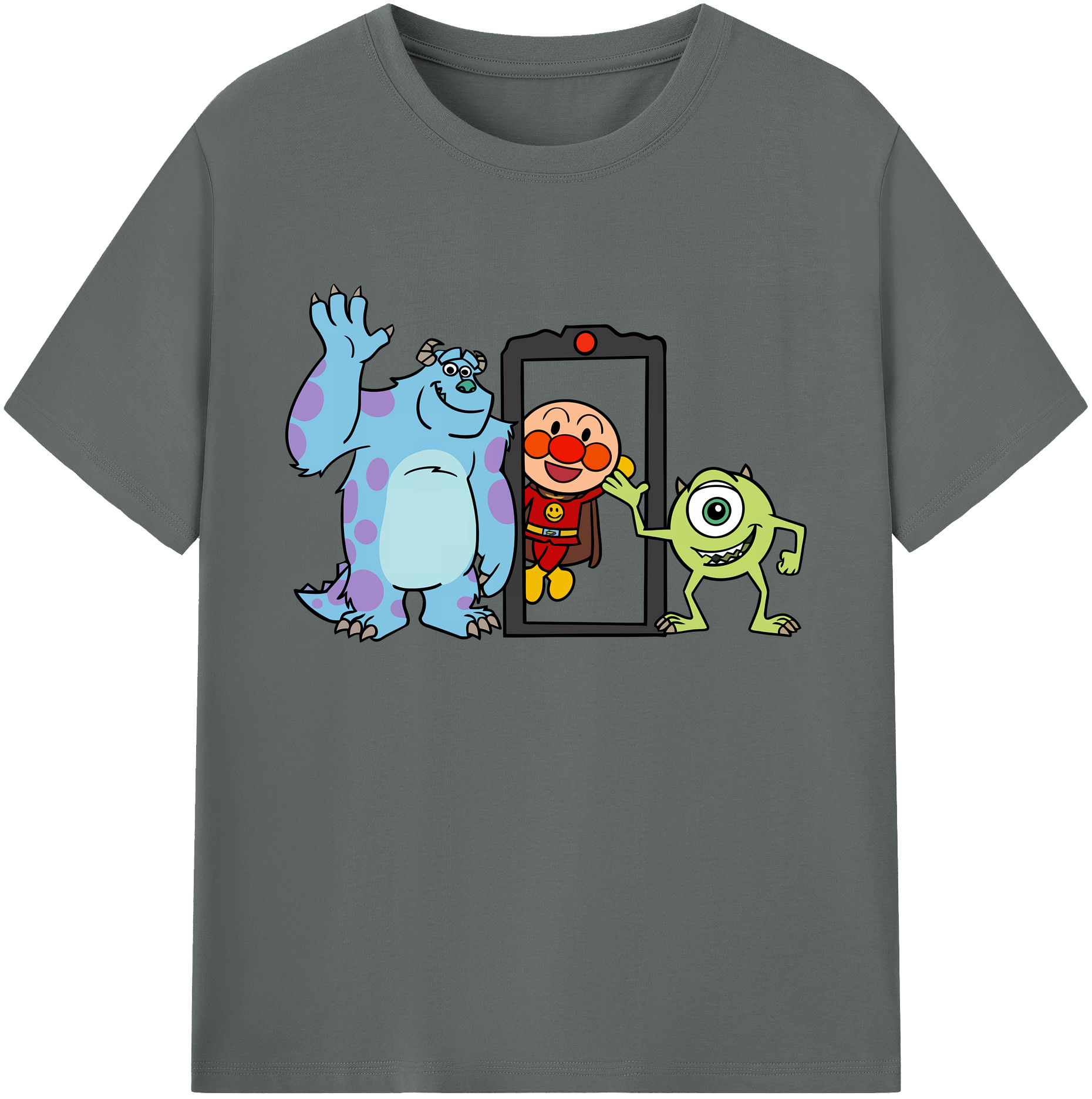 （画像用） アンパンマン Anpanman 綿100％ メンズ半袖Tシャツ｜肌触りやわらか＆通気性